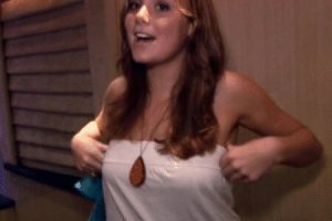 Flashing boobs of horny teens