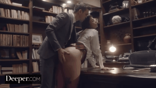 Ass slaping in a library for a naughty milf - porn gifs - porngifs4u.com